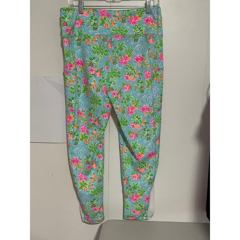 Disney X Lilly Pulitzer Weekender High RIse Leggings Mickey Minnie Mouse XL NEW